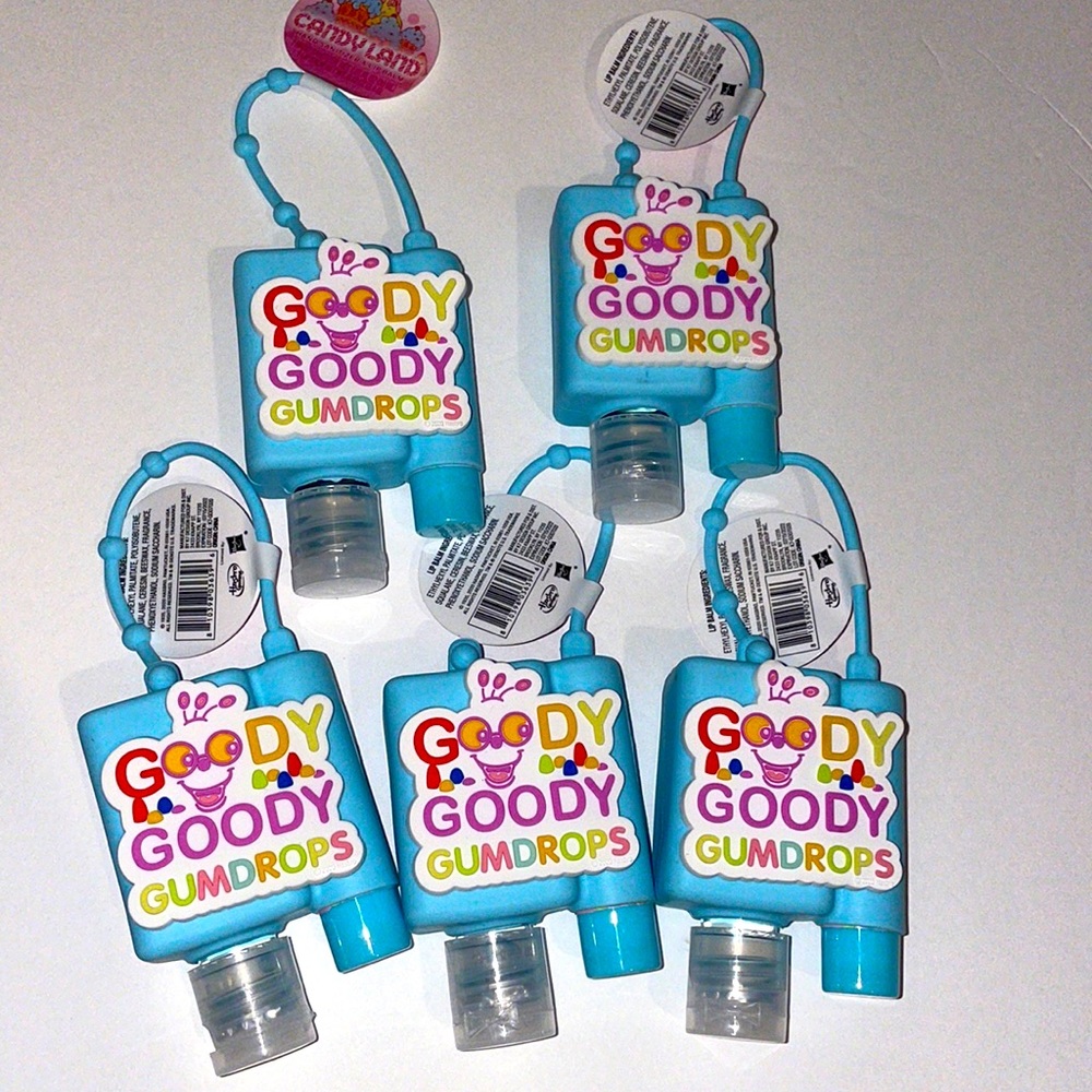 5 Candyland case with hand sanitizer and lip balm